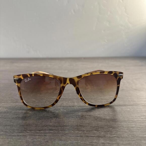 Ray-Ban Sunglasses RB4210 601/S-71 Brown Tortoise Gold 50 22 3N Square - Picture 1 of 7
